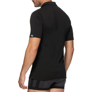 Breathable short-sleeve polo