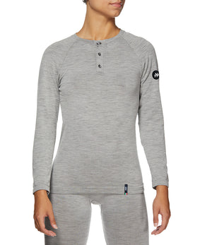 Koszulka Merino Henley z Guzikami