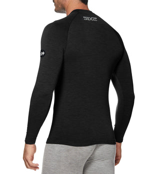 Koszulka Merino Henley z Guzikami