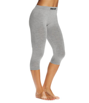 Legginsy 3/4 z wełny merino