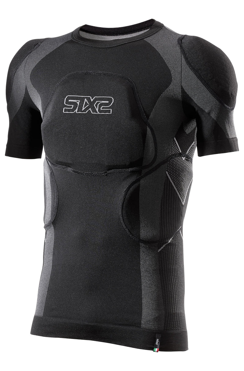 Bluzka Termoaktywna z Krótkim Rękawem i Wyjmowanymi Protektorami